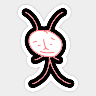 pencil man Sticker